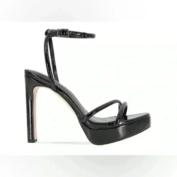 BCBG GENERATION Kendi Patent Platform Ankle Wrap Sandals Size: 10  MSRP $108 - Picture 5 of 6